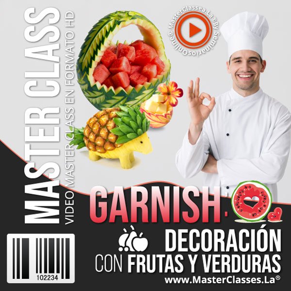 Garnish Decoración con Frutas y Verduras (1)